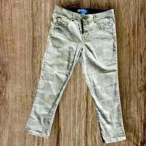 How about:

“Urban Edge: Cropped  Camo Pants”